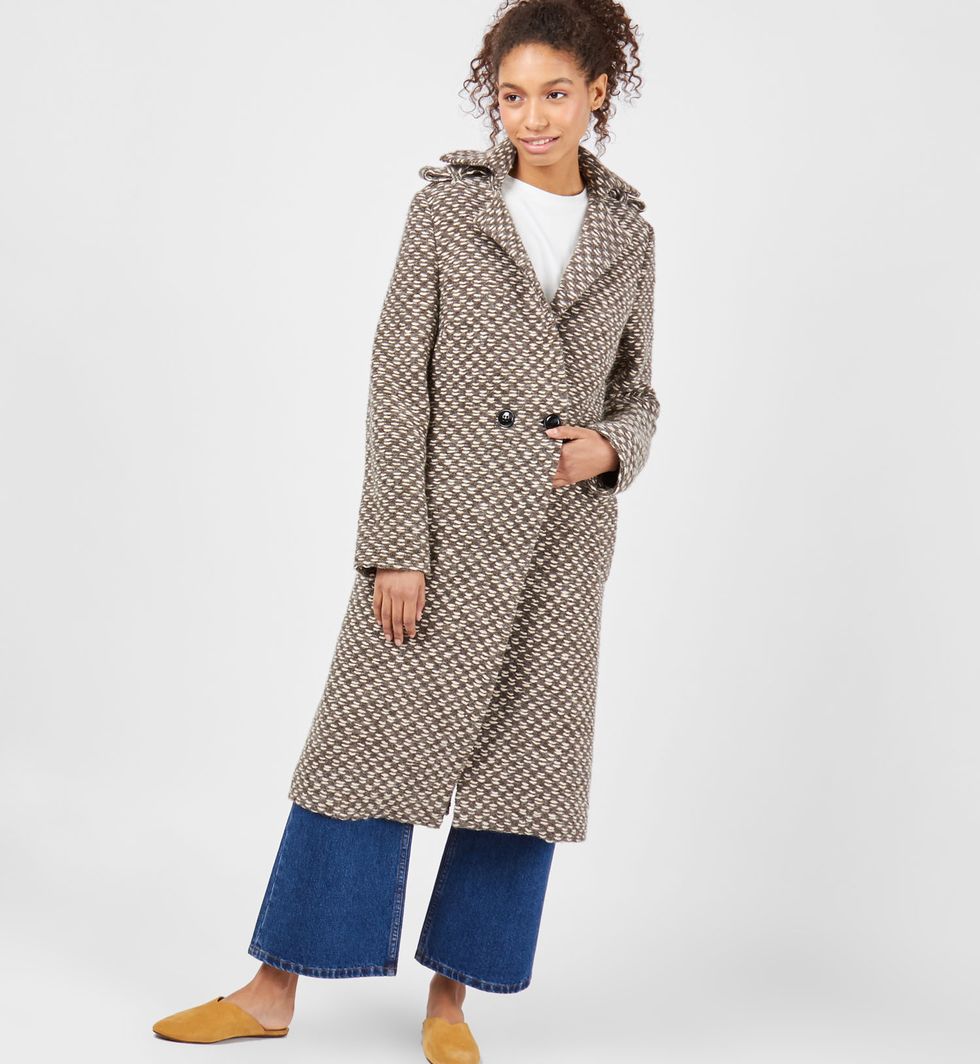 Пальто из трикотажа S Пальто из трикотажа Sверхняя одежда<br><br><br>Артикул: 7998073<br>Размер: S<br>Цвет: Коричневый<br>Новинка: НЕТ<br>Наименование en: Loose fit coat