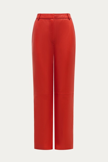 Брюки Sleek из кожи