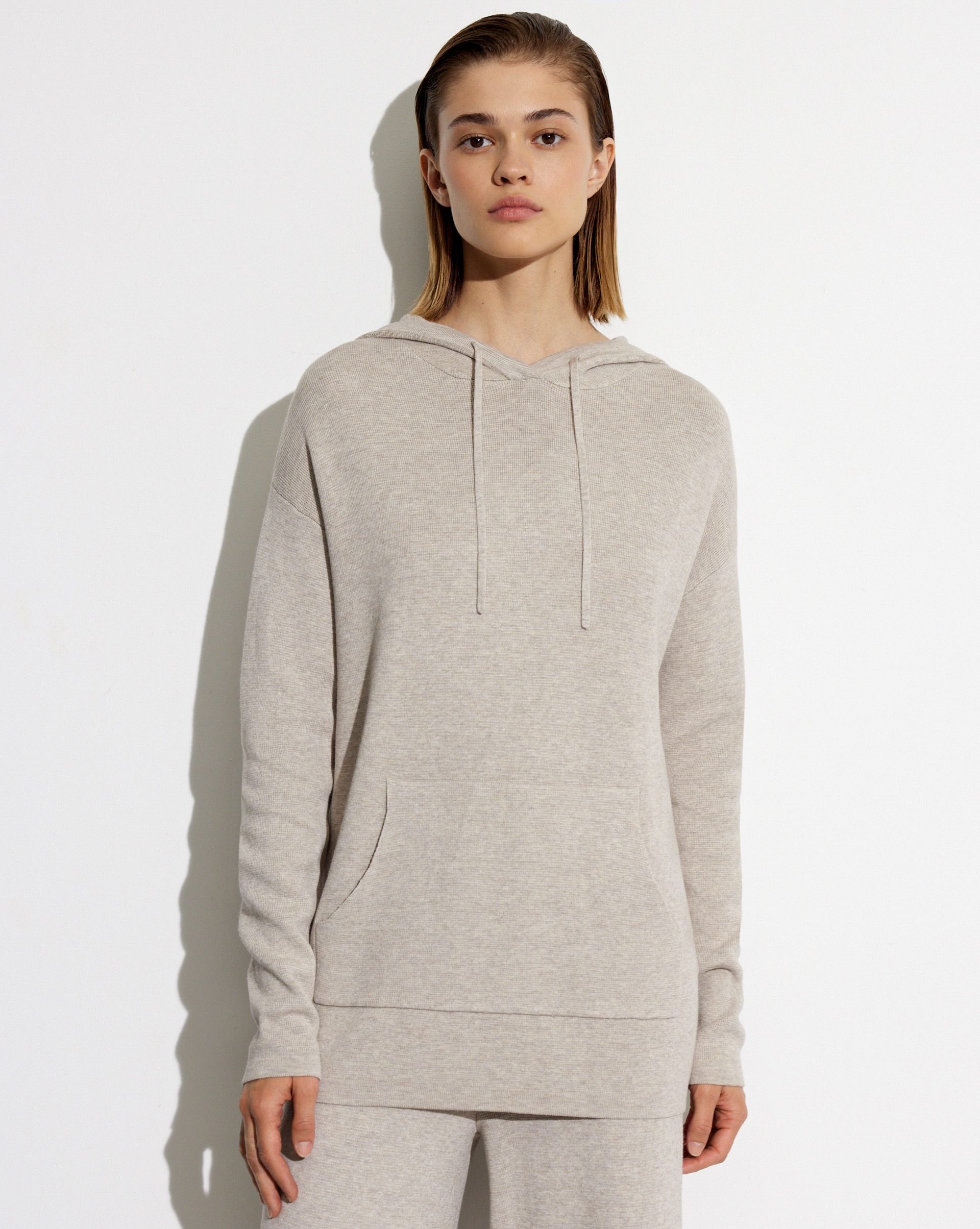 

Худи из трикотажа, Кофейный меланж