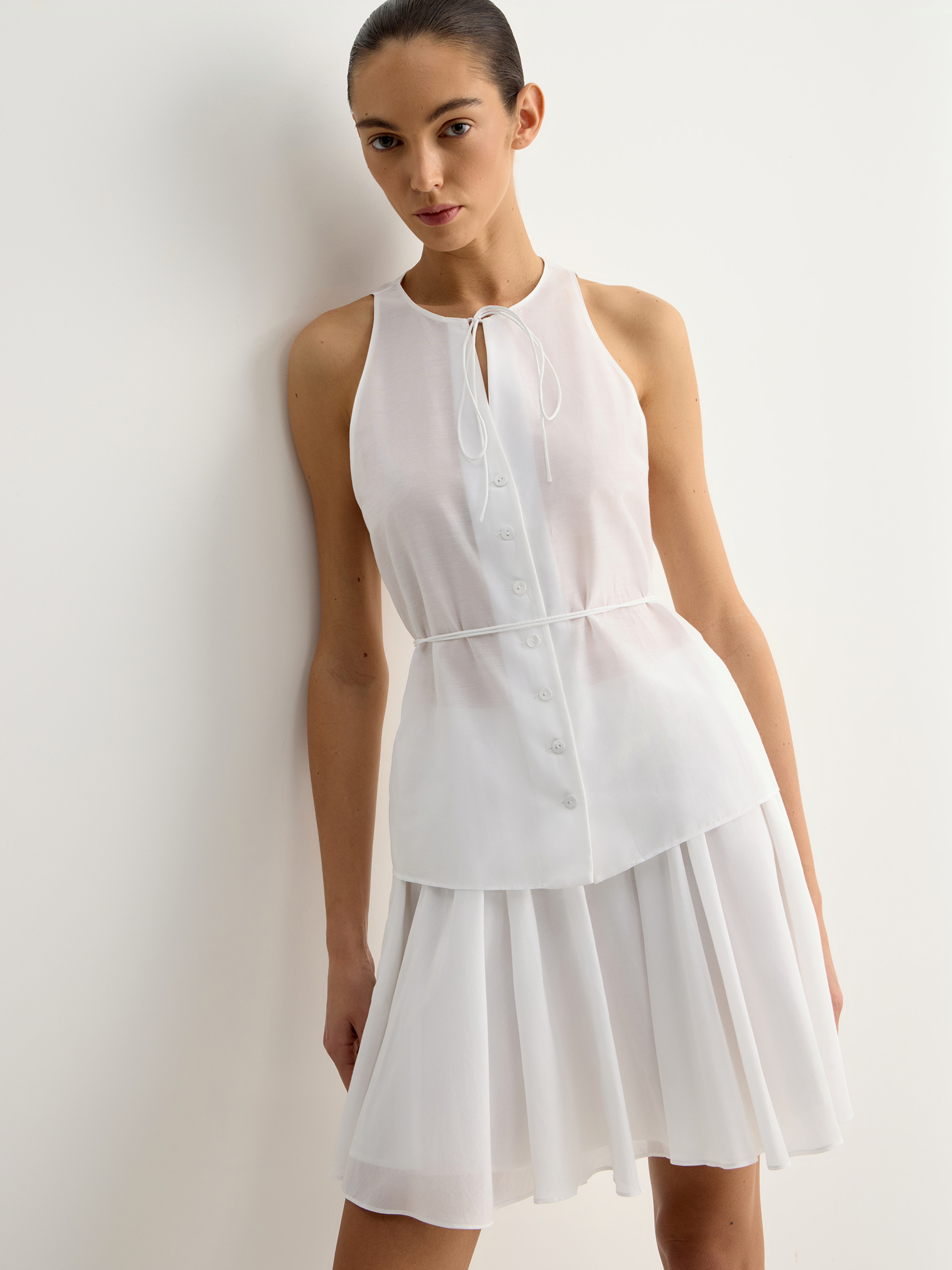 Топ из хлопка и шелка 12 STOREEZ 11000₽