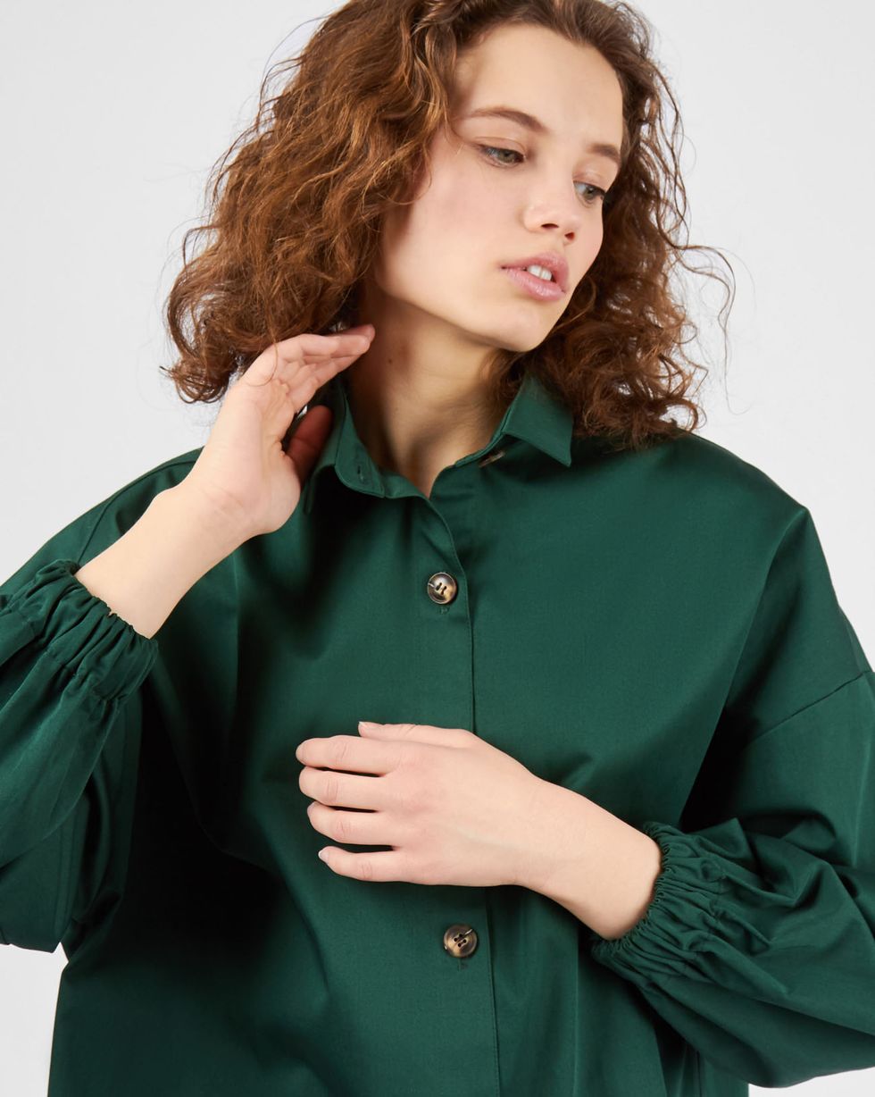 12Storeez Рубашка из плотного хлопка (зеленый)