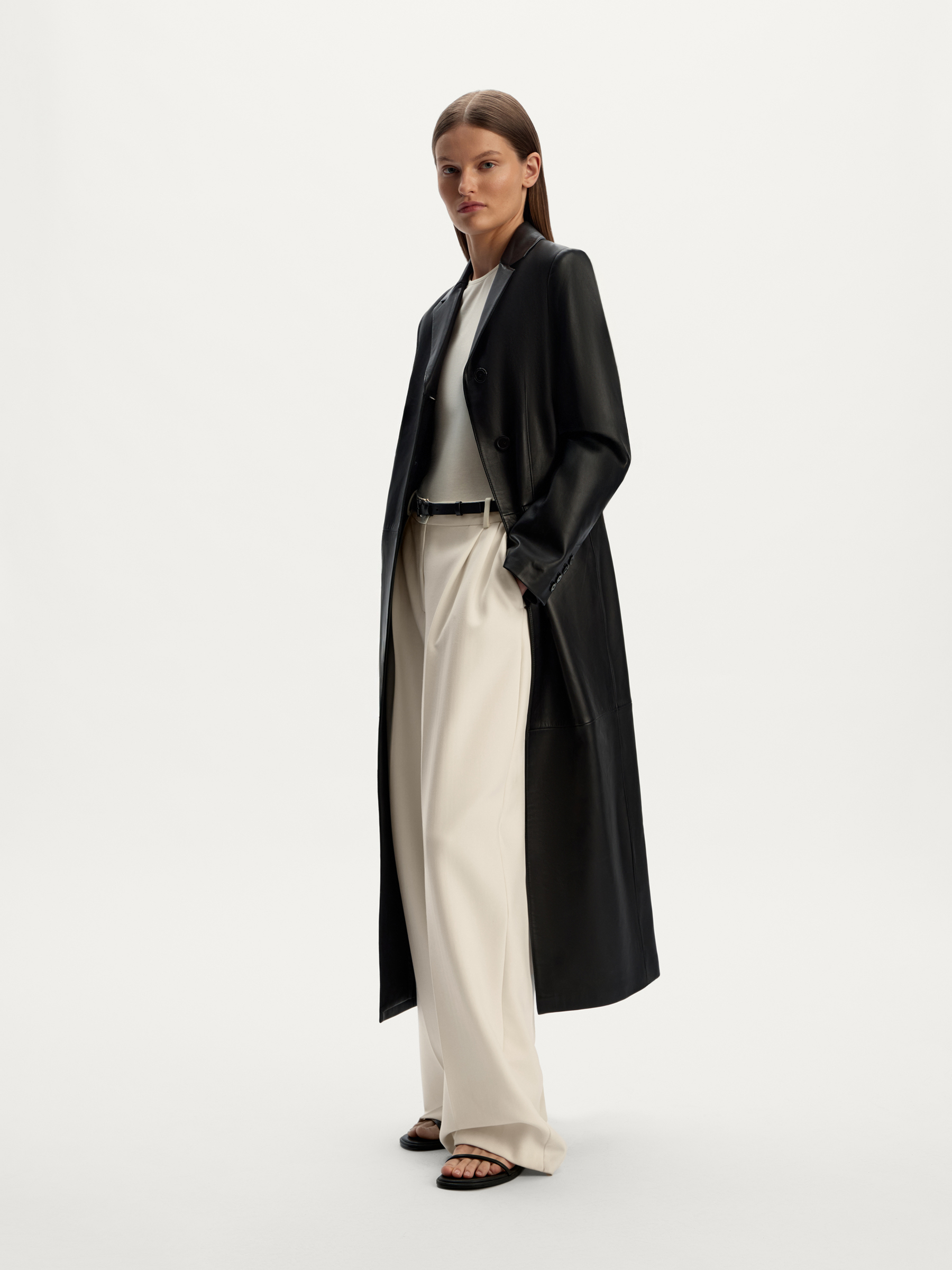 Тренч из кожи 12 STOREEZ 145000₽