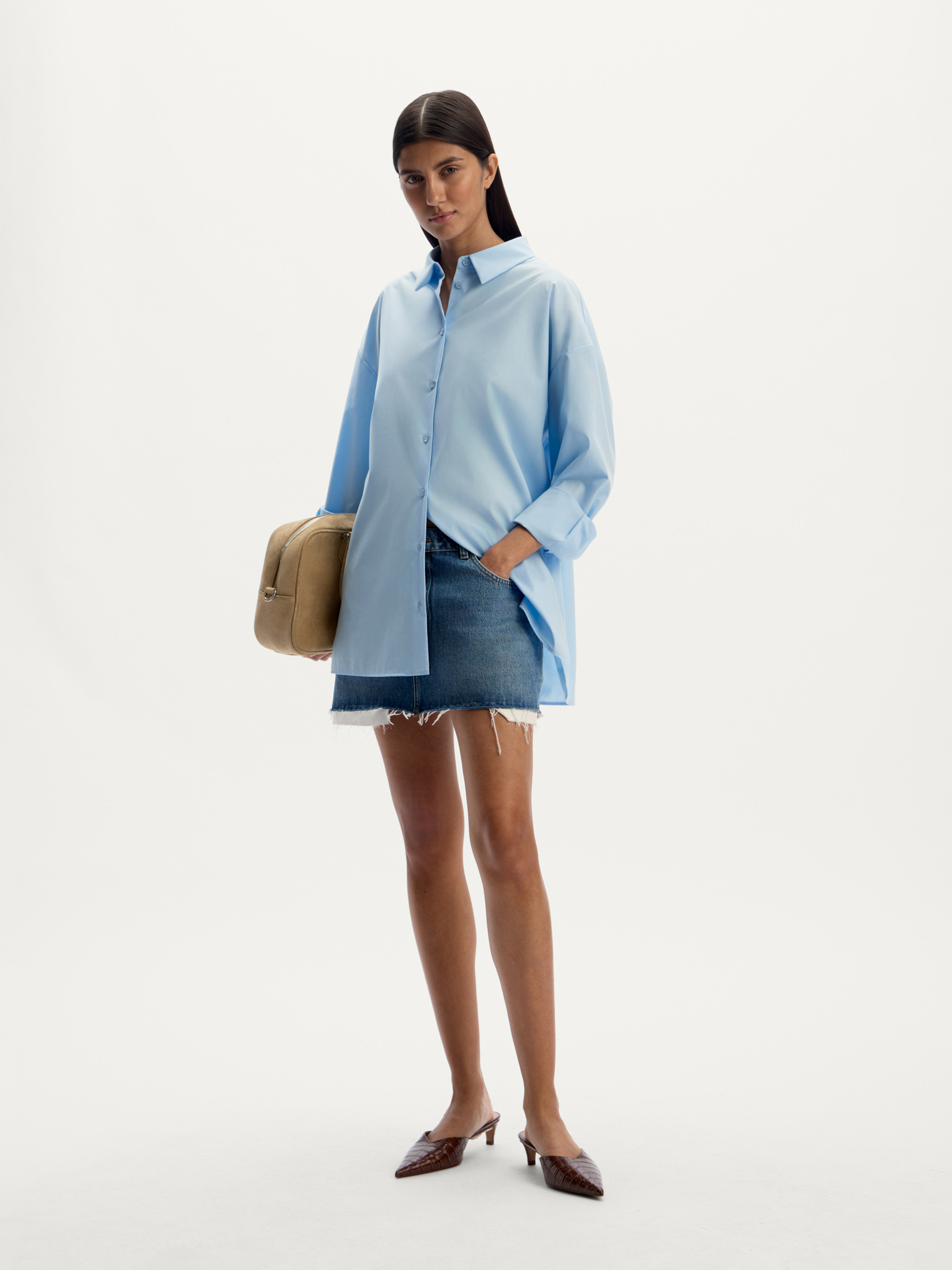 Юбка мини из денима 12 STOREEZ