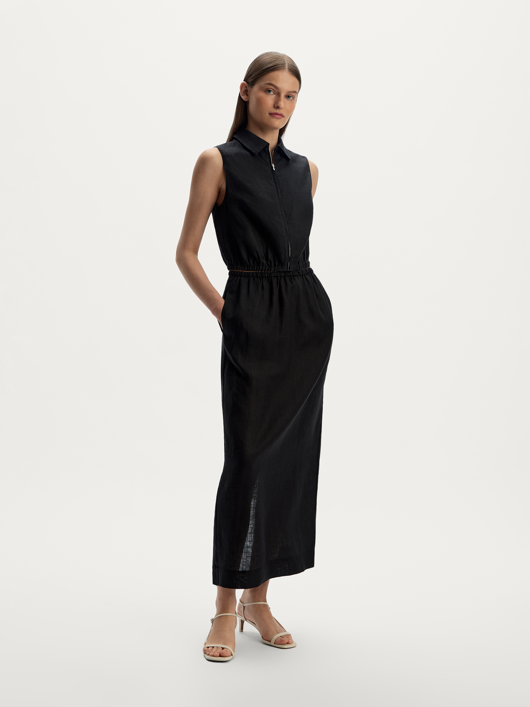 Юбка из тонкого льна 12 STOREEZ