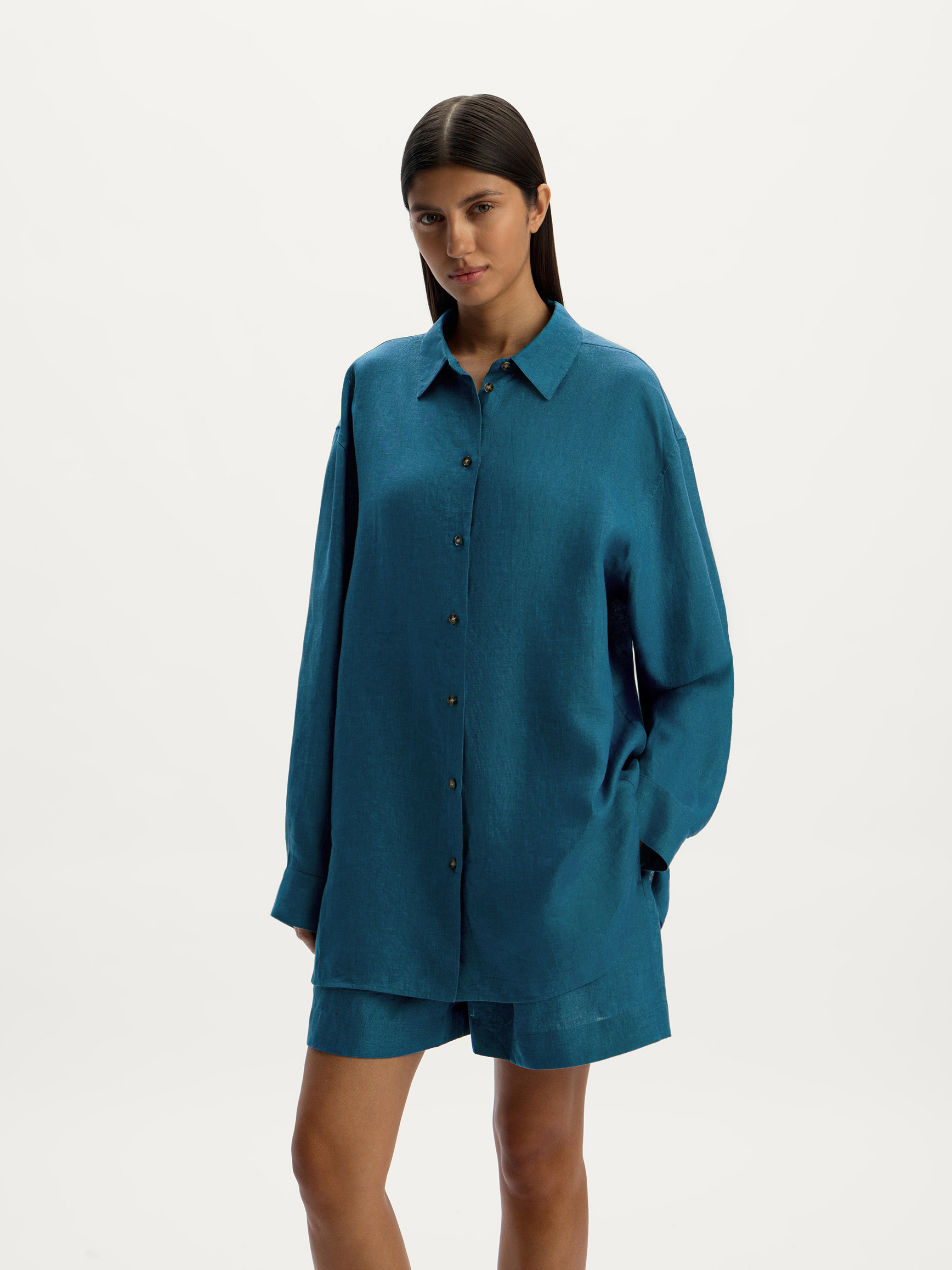 Рубашка из тонкого льна 12 STOREEZ