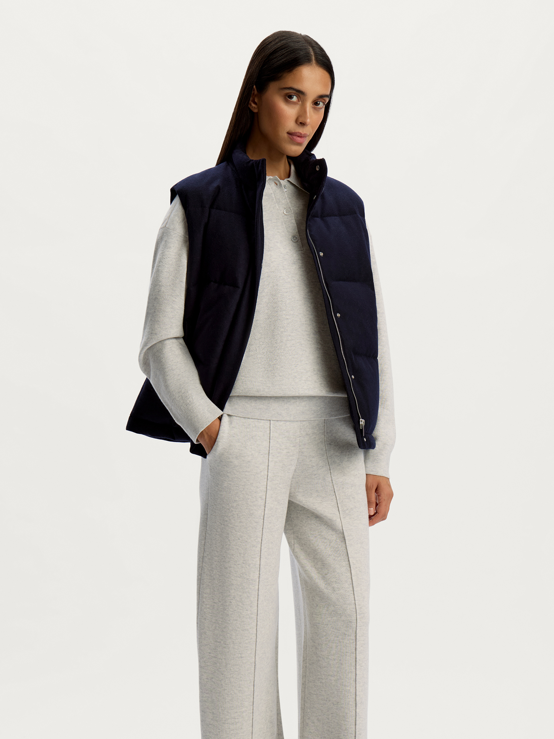 Жилет пуховый из шерсти и кашемира 12 STOREEZ 57000₽