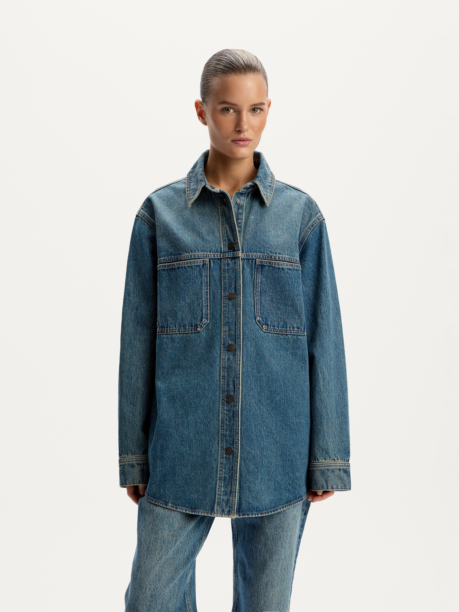 Рубашка из денима 12 STOREEZ