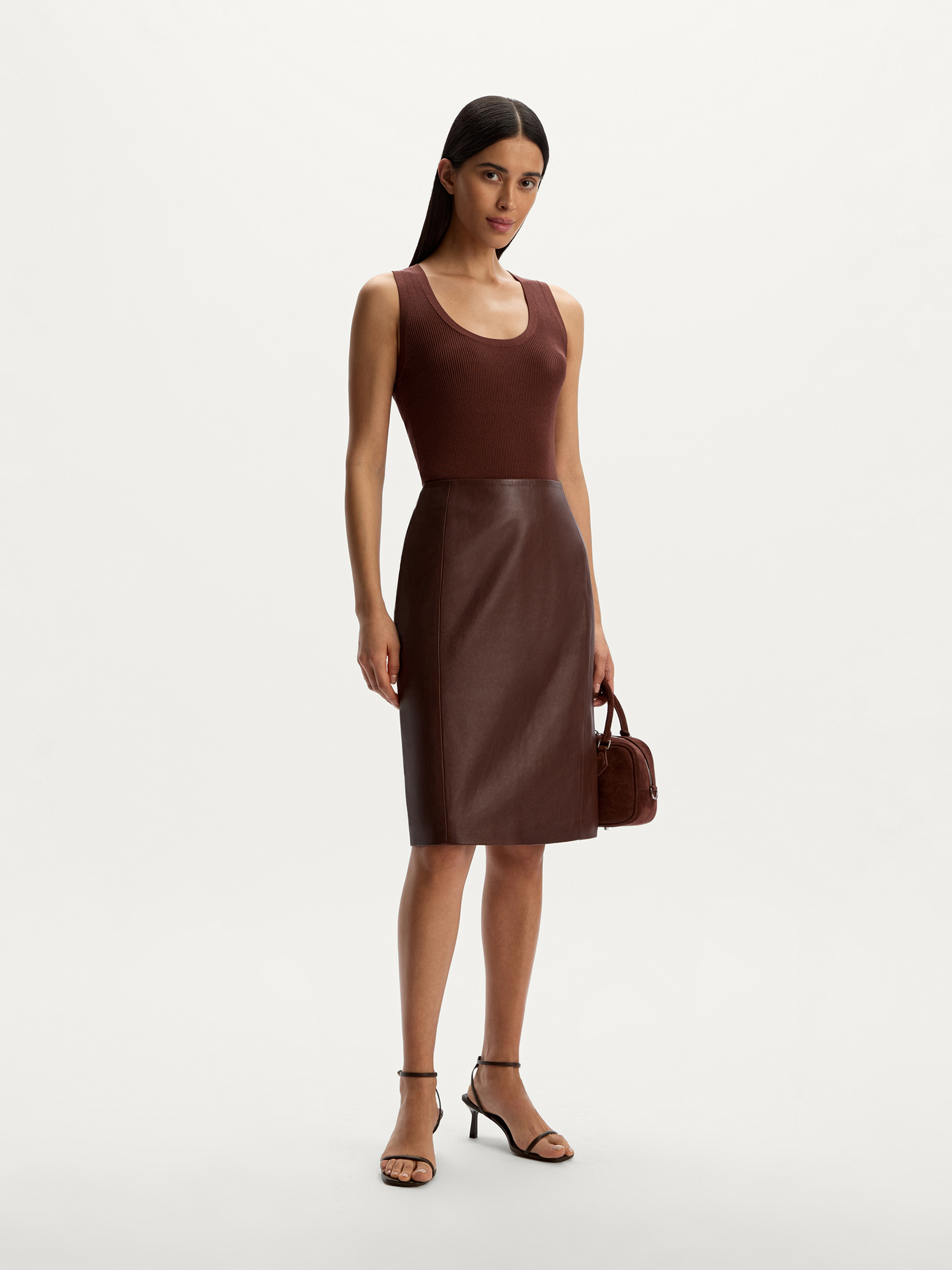 Юбка из кожи 12 STOREEZ 83000₽