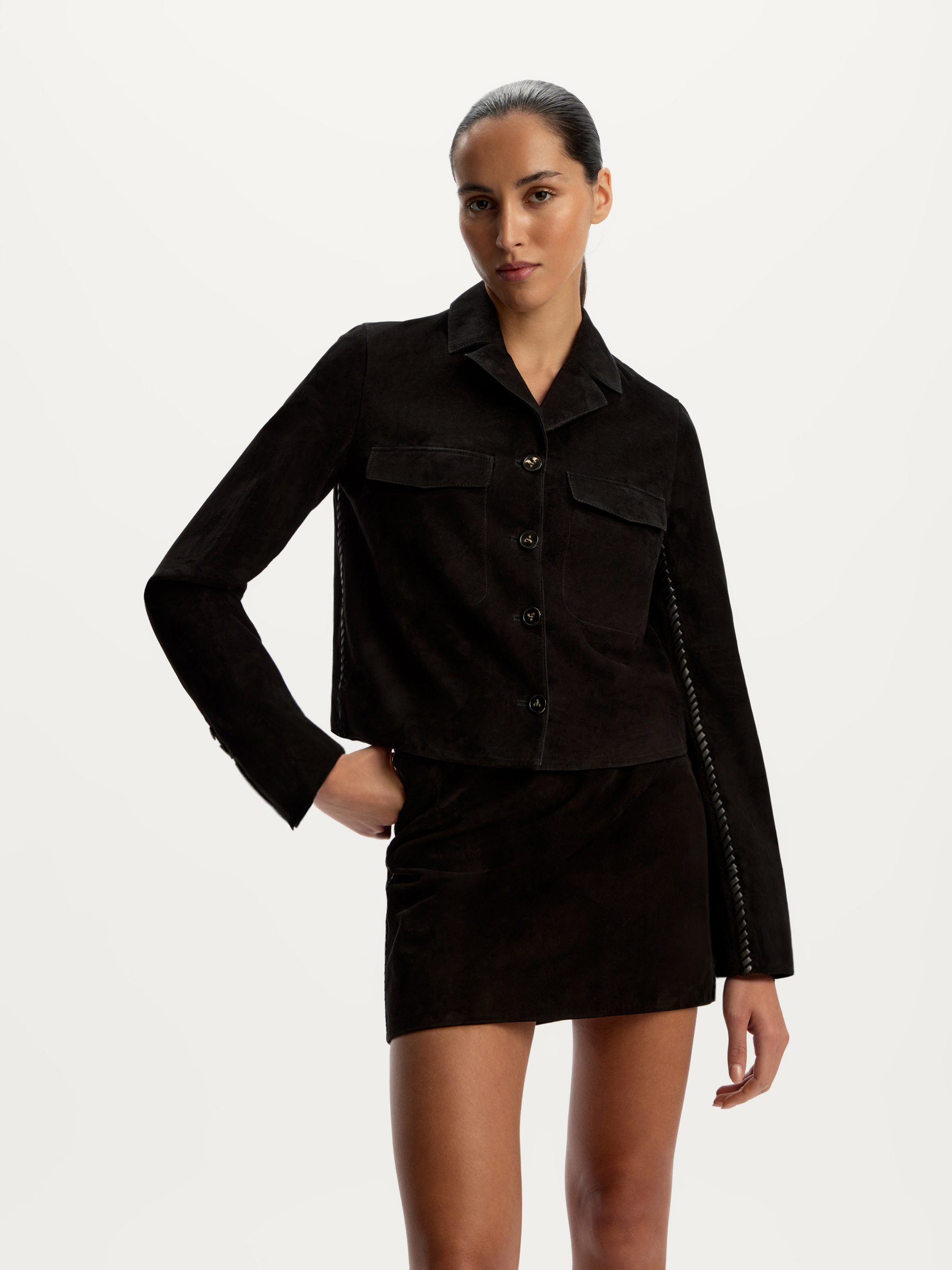 Жакет из замши 12 STOREEZ 120000₽