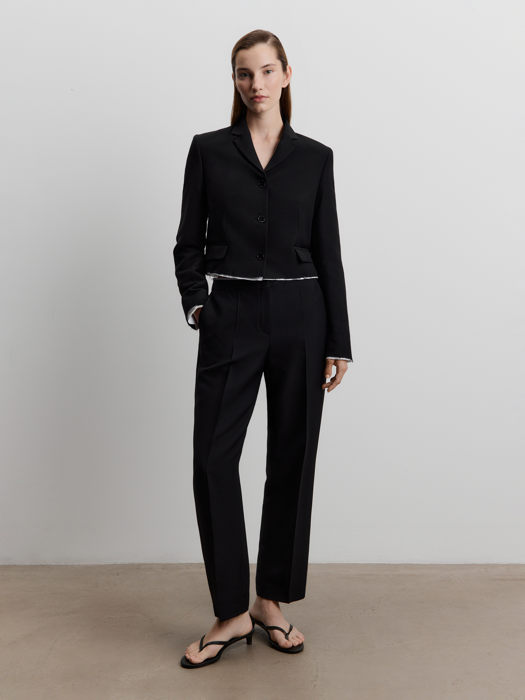 Брюки из шерсти и шелка 12 STOREEZ 29000₽