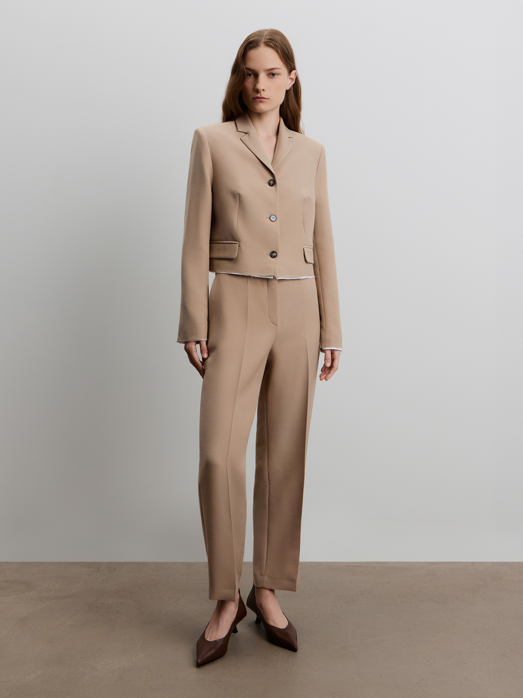 Брюки из шерсти и шелка 12 STOREEZ 29000₽