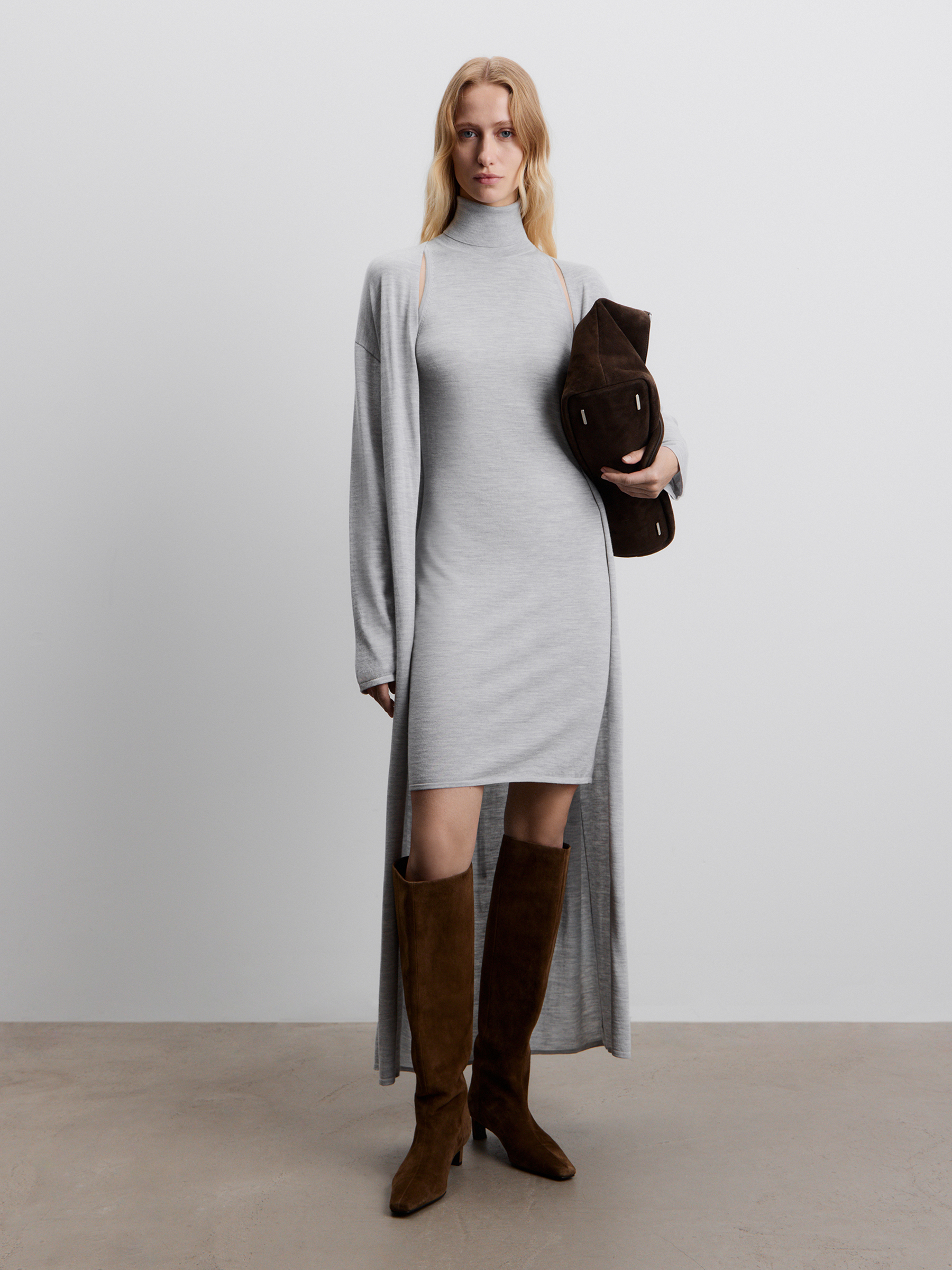 Кардиган из шерсти и шелка 12 STOREEZ