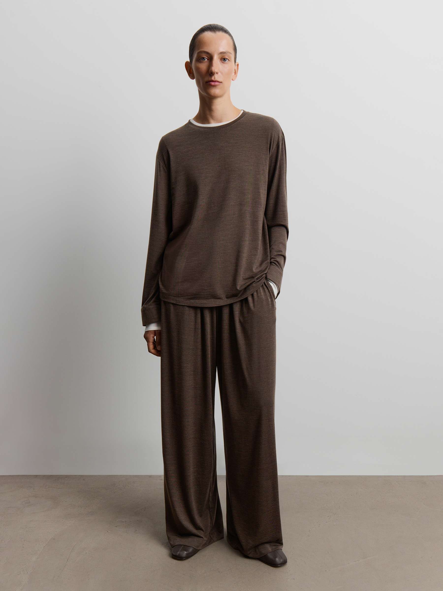 Брюки из лиоцелла и шерсти 12 STOREEZ 17000₽