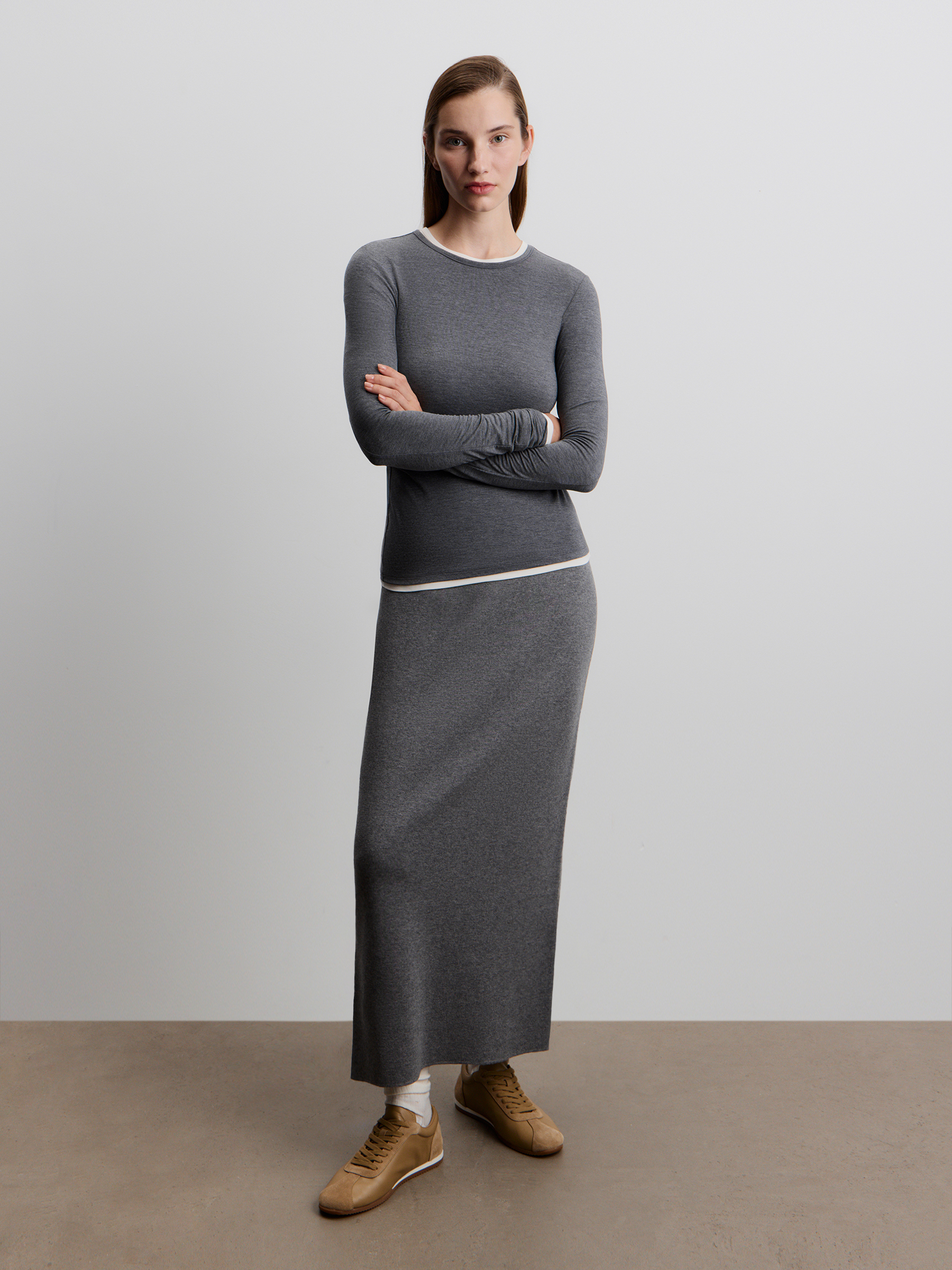 Юбка из шерсти и хлопка 12 STOREEZ