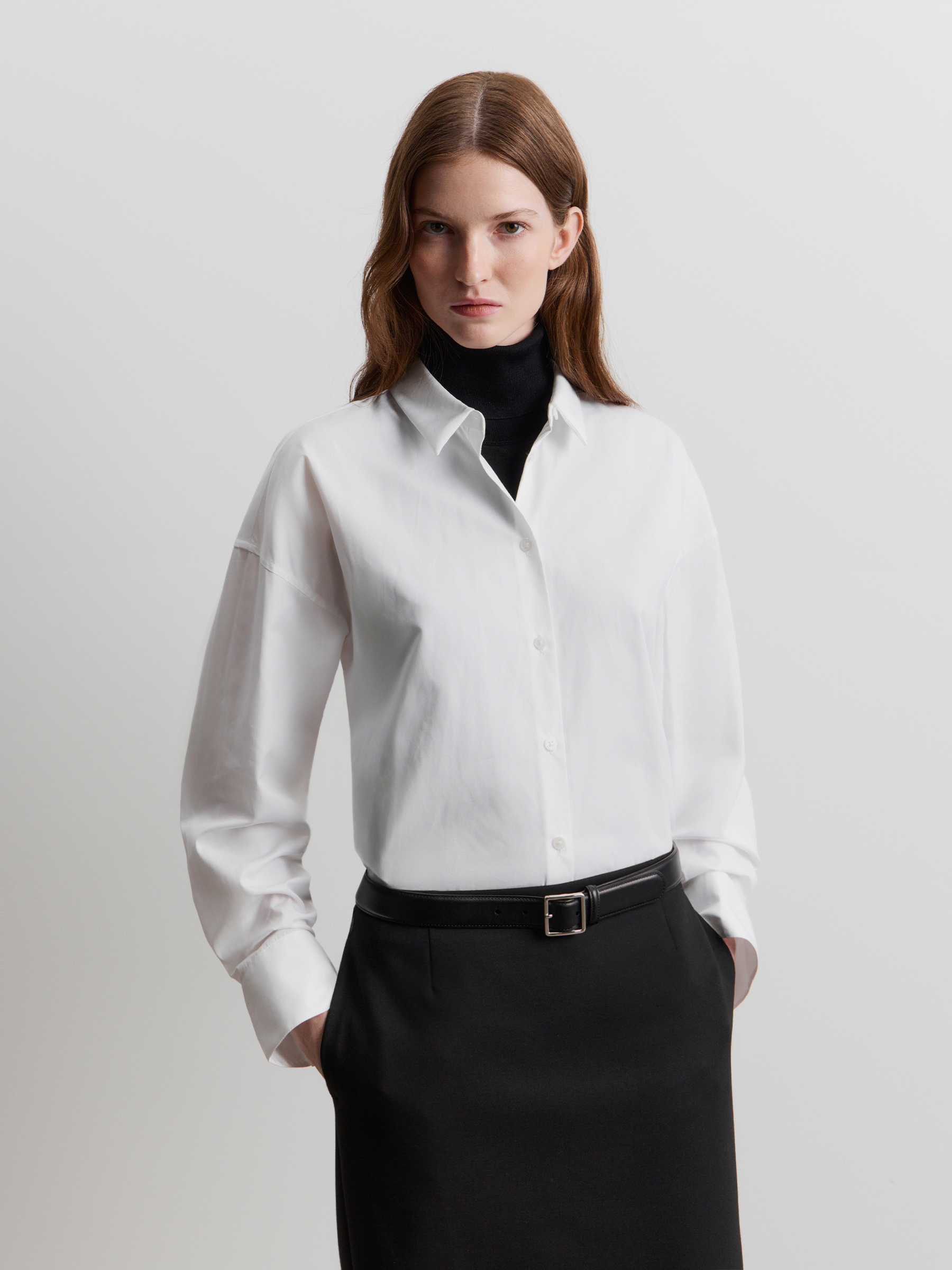 Рубашка из хлопка и лиоцелла 12 STOREEZ