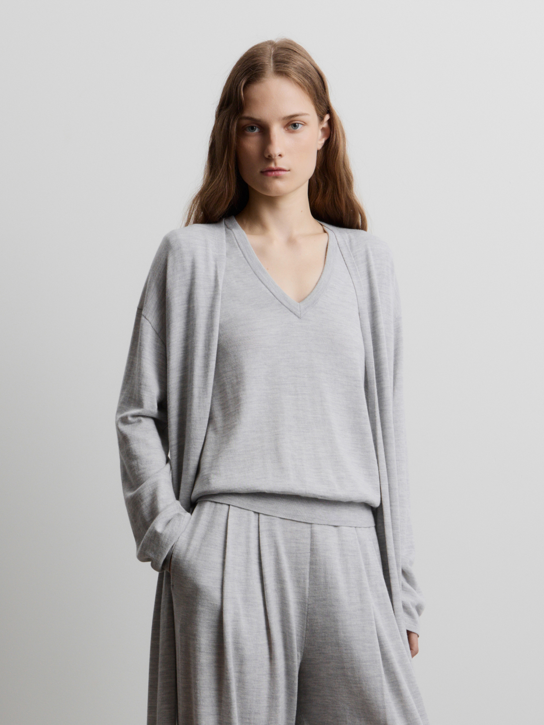 Жилет из шерсти и шелка 12 STOREEZ 13000₽