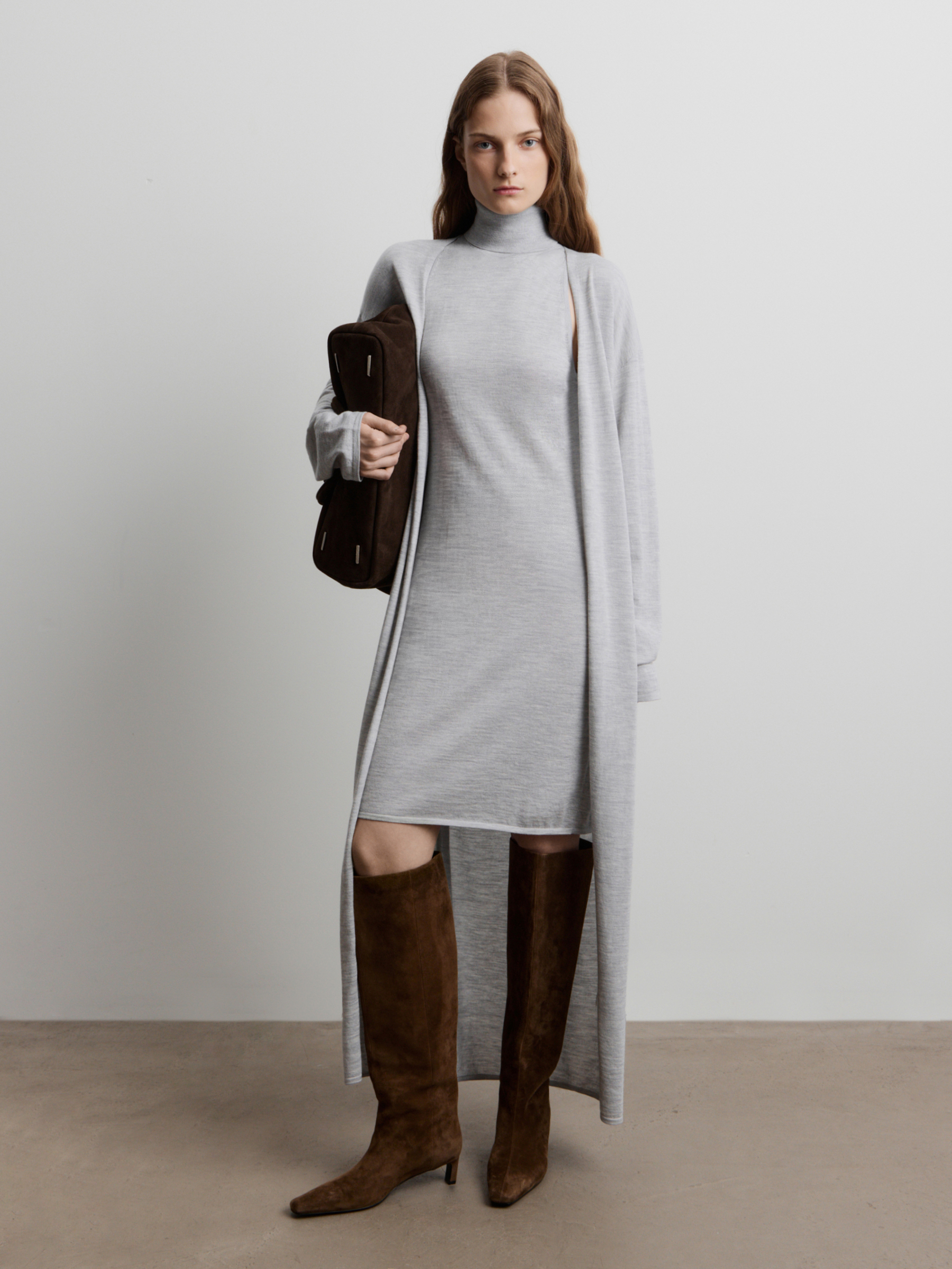 Платье из шерсти и шелка 12 STOREEZ 19000₽