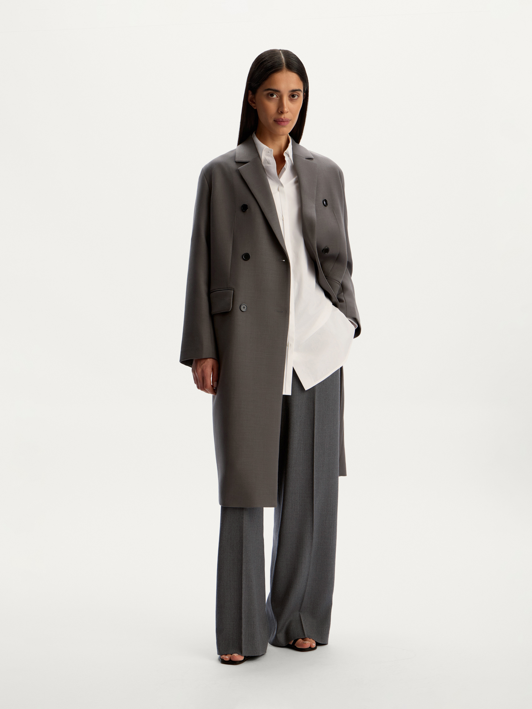 Пальто двубортное 12 STOREEZ