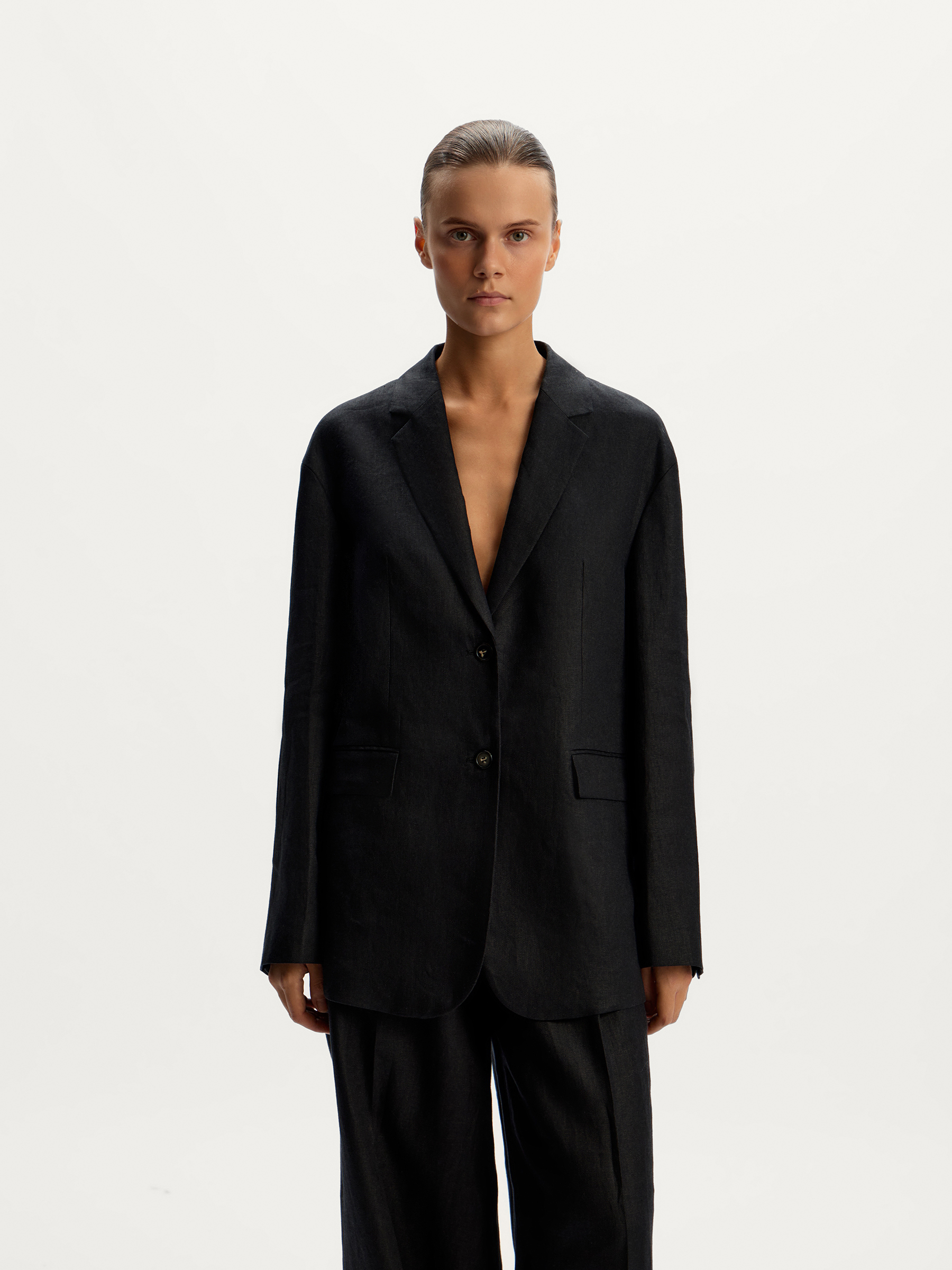 Жакет из плотного льна 12 STOREEZ 24000₽