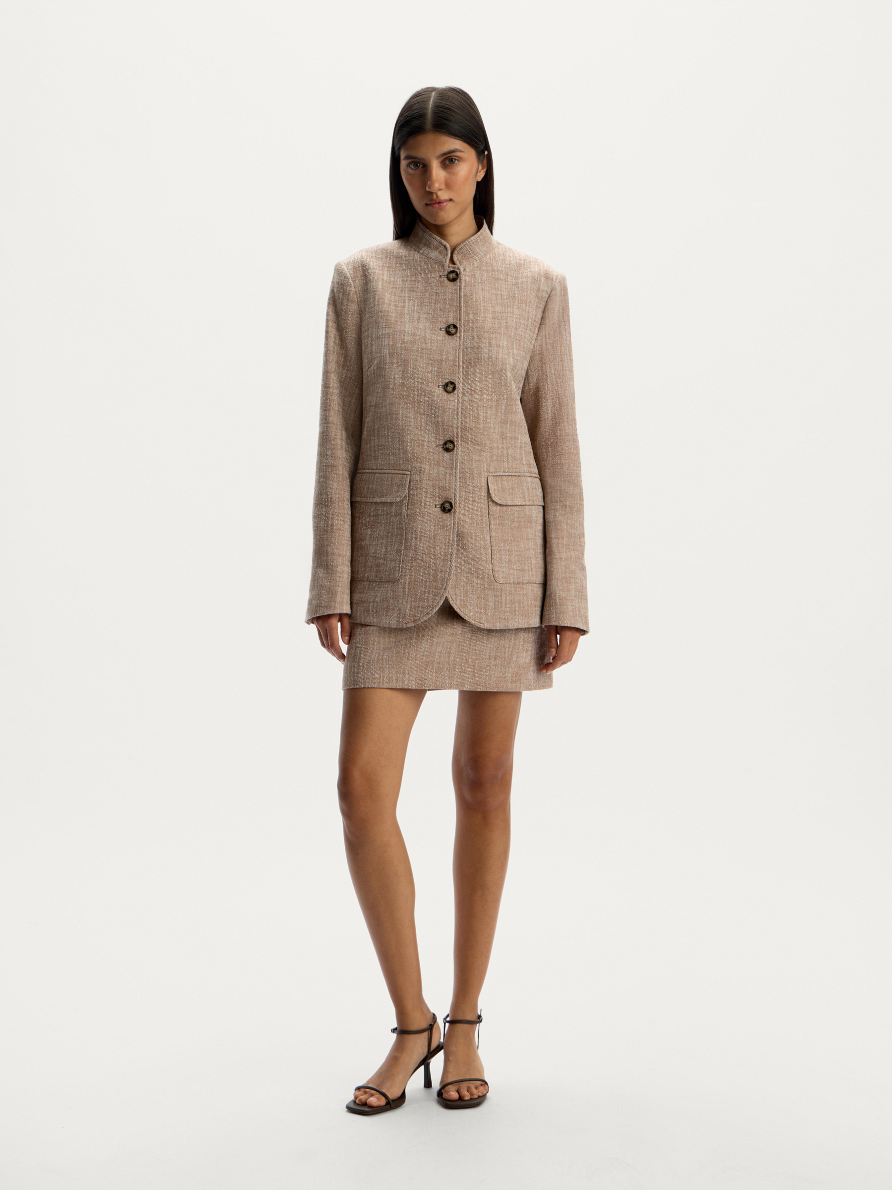 Юбка из фактурного хлопка 12 STOREEZ