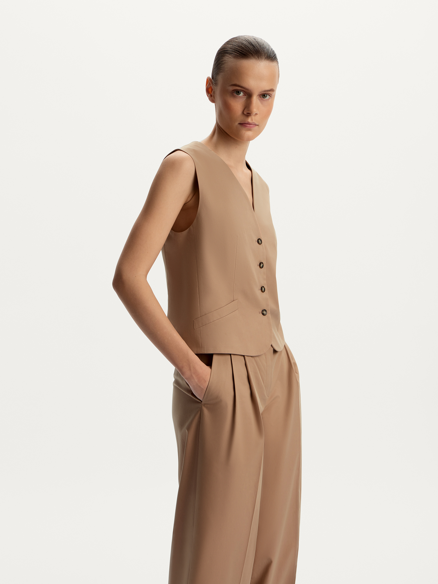 Жилет из хлопка и лиоцелла 12 STOREEZ 14000₽