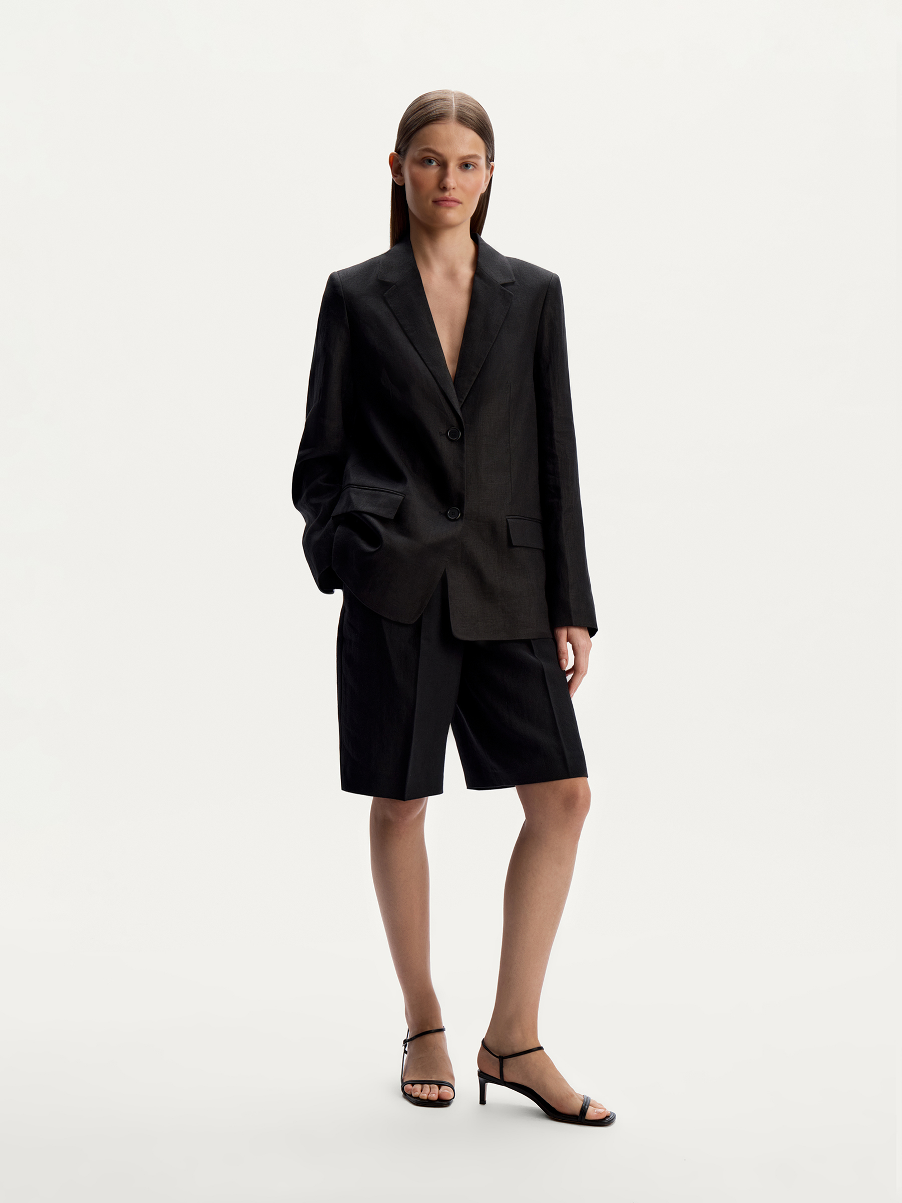 Бермуды из костюмного льна 12 STOREEZ