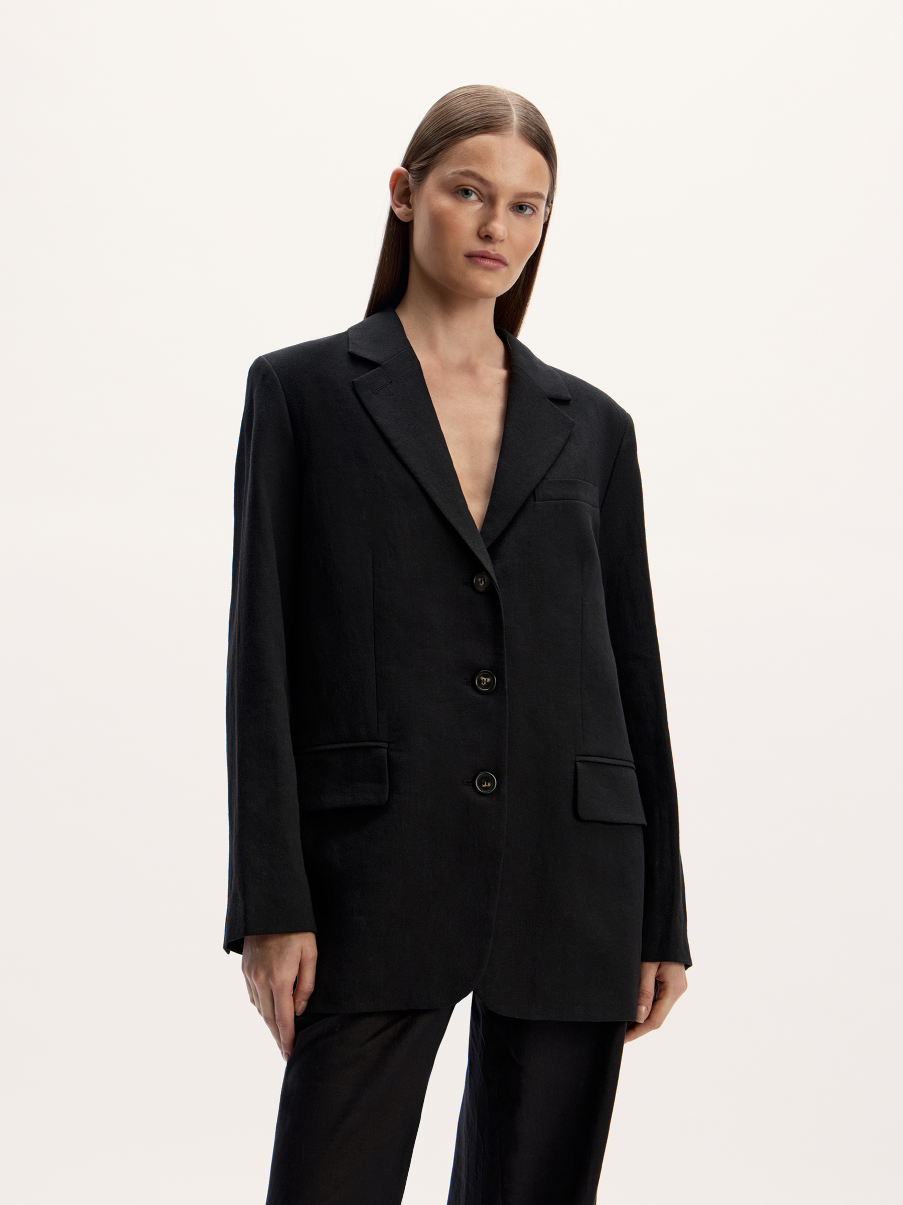 Жакет из костюмного льна 12 STOREEZ 29000₽