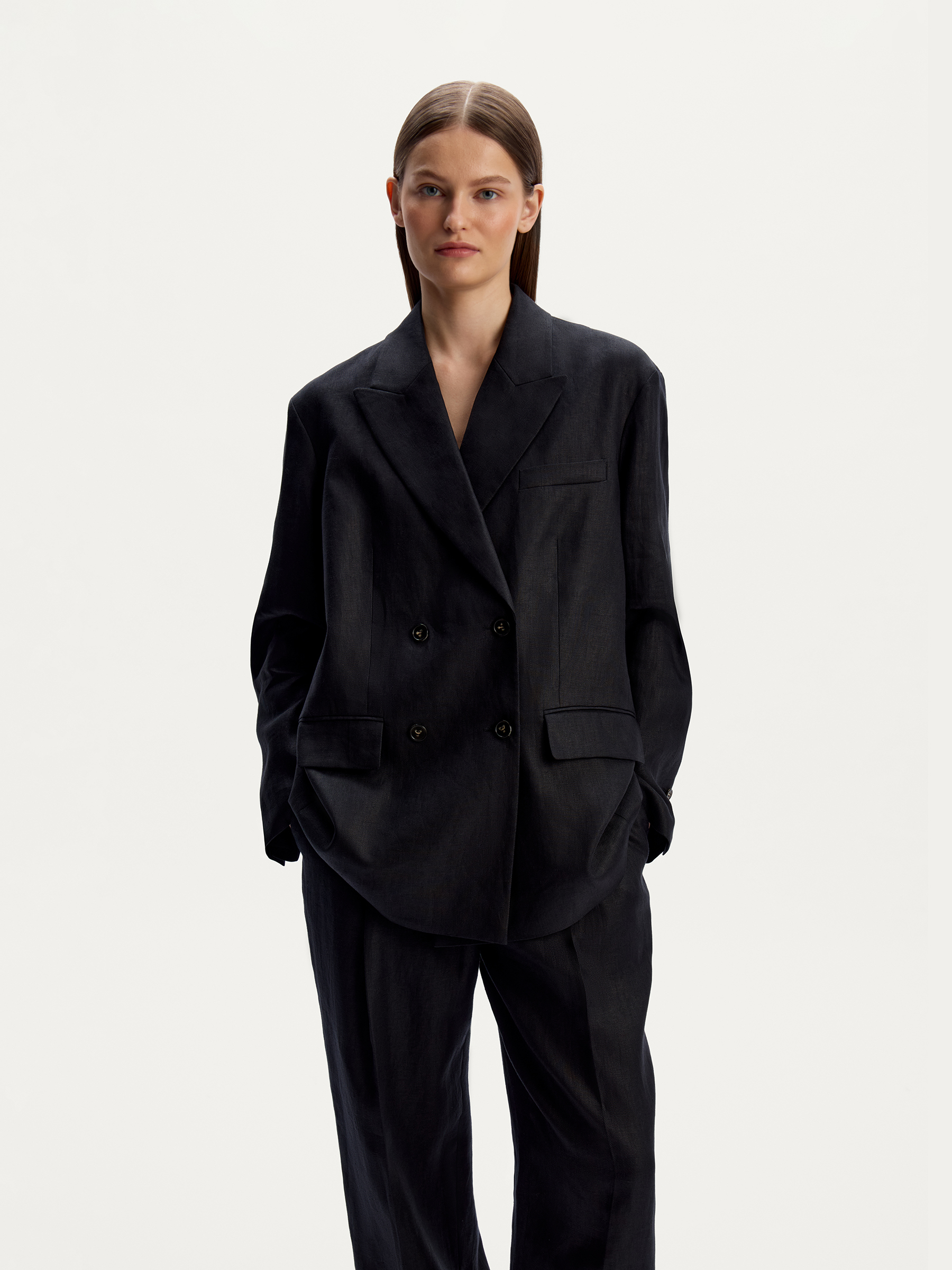 Жакет из плотного льна 12 STOREEZ 24000₽