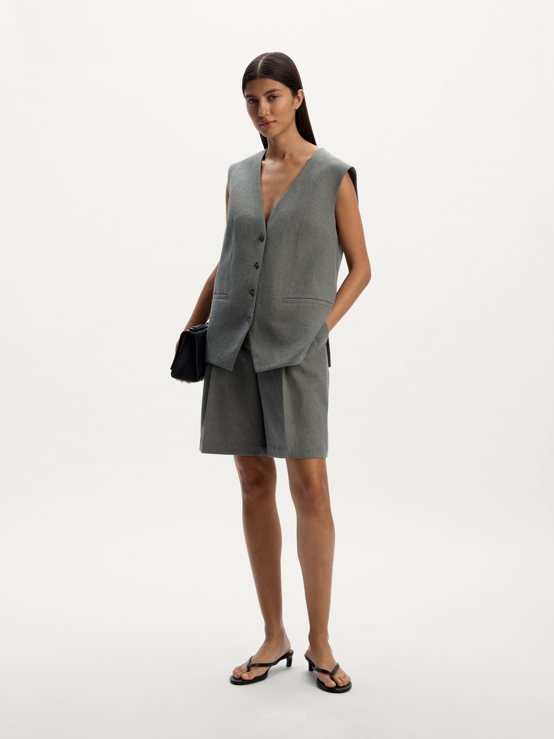 Бермуды из костюмного льна 12 STOREEZ