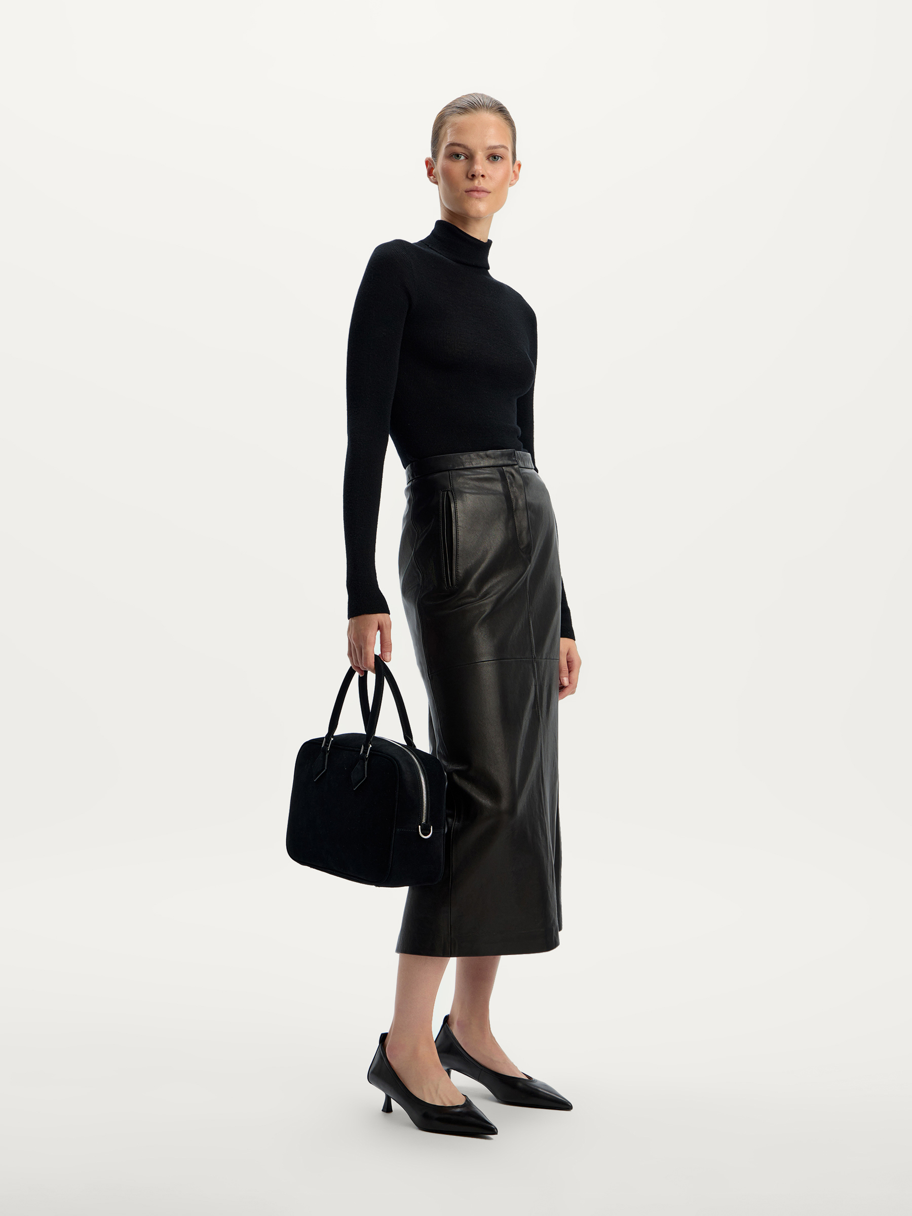 Юбка макси из кожи 12 STOREEZ 98000₽