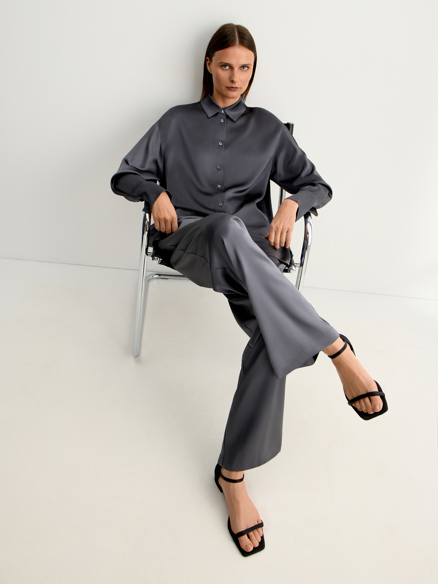 Рубашка из тонкого шелка Mulberry 12 STOREEZ