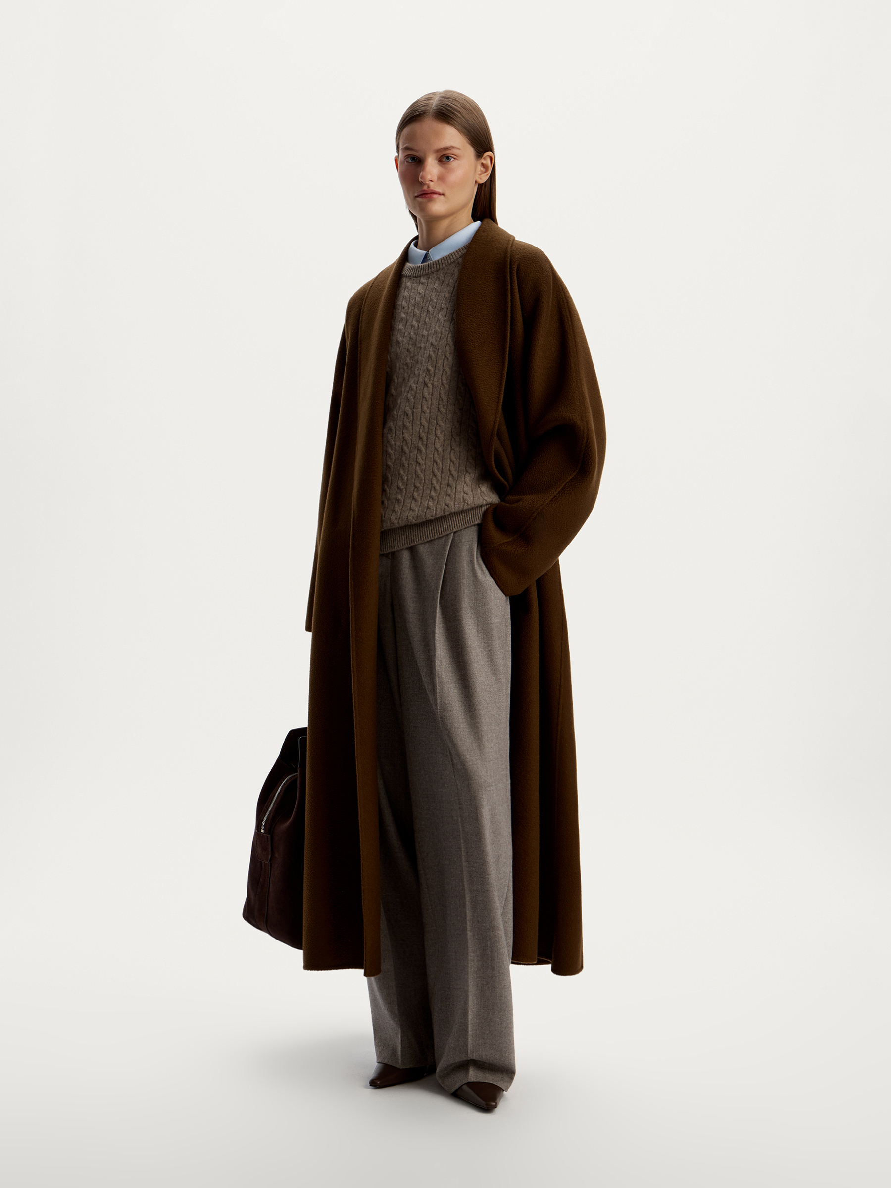 Пальто-халат из кашемира 12 STOREEZ 159000₽