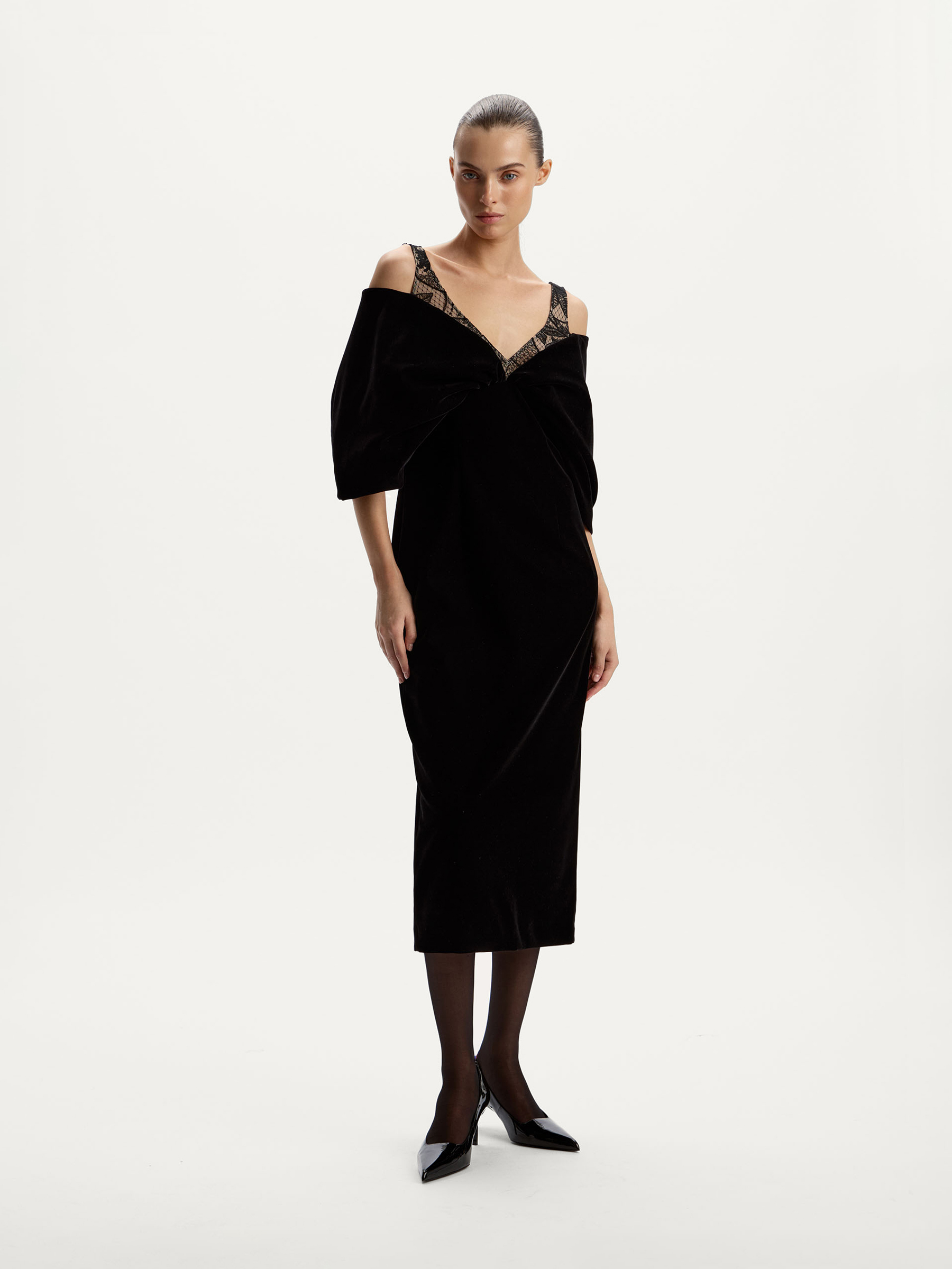 Платье Bow из бархата 12 STOREEZ 31000₽