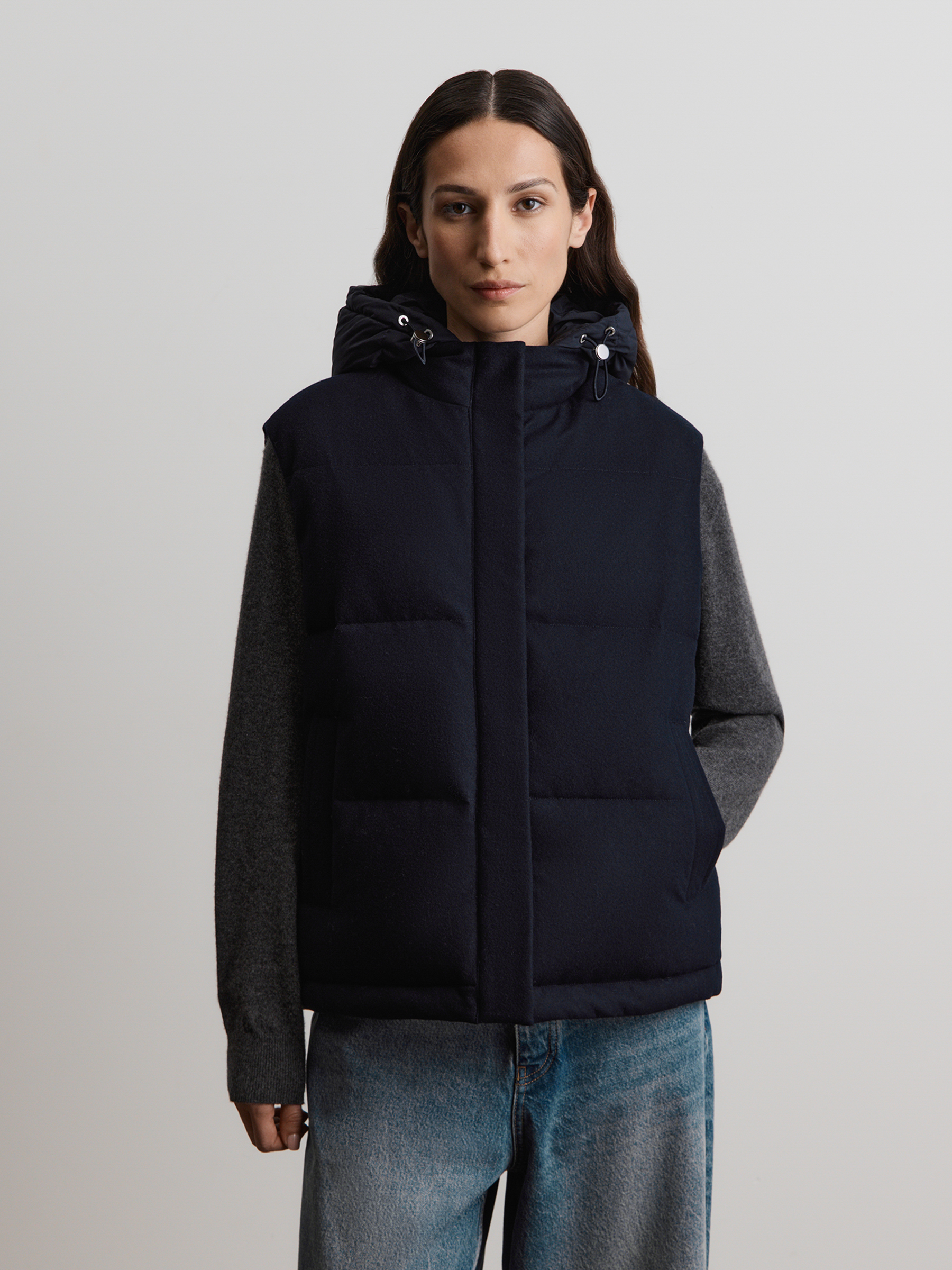 Жилет пуховый из шерсти и кашемира 12 STOREEZ 54000₽