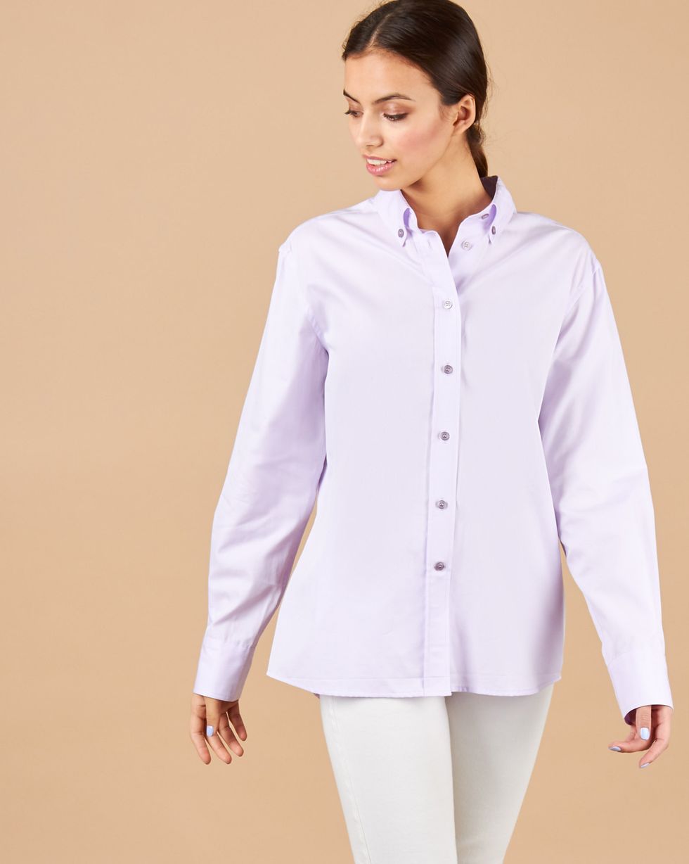 

Рубашка в мужском стиле, Сиреневый