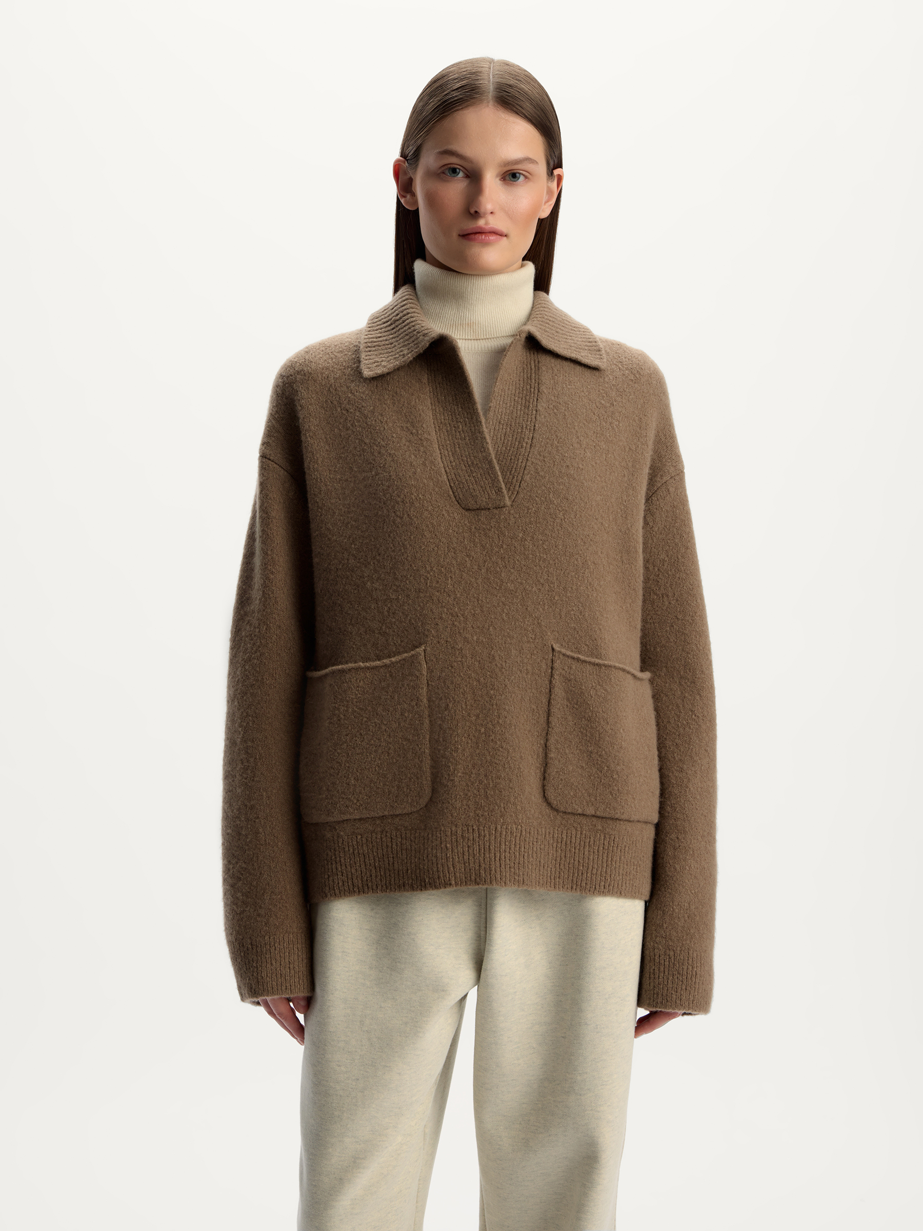 Джемпер с отложным воротником 12 STOREEZ 29000₽